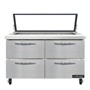 Continental Refrigerator SW48N18M-HGL-D Refrigerated Counter, Mega Top Sandwich / Salad Unit