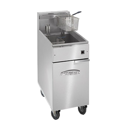 Imperial IFS-50-EU 50 Lbs. Electric Floor Model Full Pot Deep Fryer | 15.25 kW