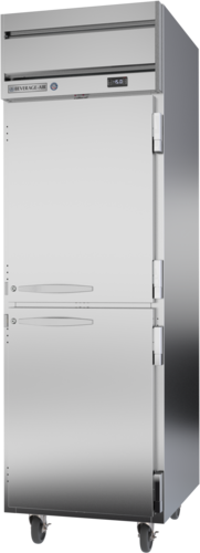 Beverage Air HFPS1HC-1HS 26" 2 Solid Half Door Top Mount Reach-In Freezer | 21.06 Cu. Ft.