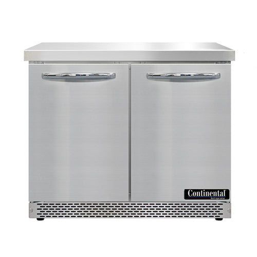Continental Refrigerator SW36N-FB Refrigerated Counter, Work Top