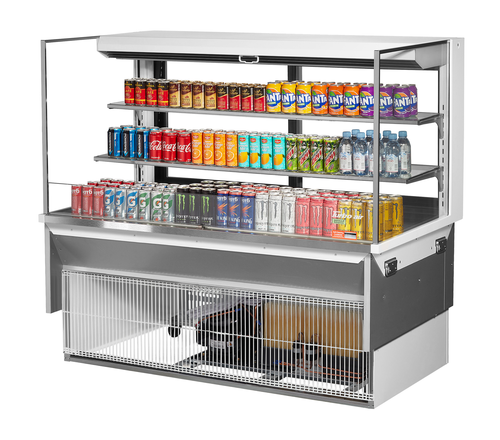 Turbo Air TOM-60L-UFD-W(B)-3SI-N Refrigerated Display Case