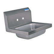BK Resources BKHS-W-1410-4D 4" Center Splash Mount Faucet Hole 14" x 10" Hand Sink