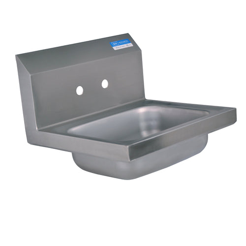 BK Resources BKHS-W-1410-4D 4" Center Splash Mount Faucet Hole 14" x 10" Hand Sink