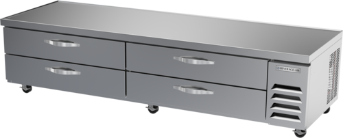 Beverage Air WTRCS96HC 96" 4 Drawer Worktop Chef Base Refrigerator | 20.42 Cu. Ft.