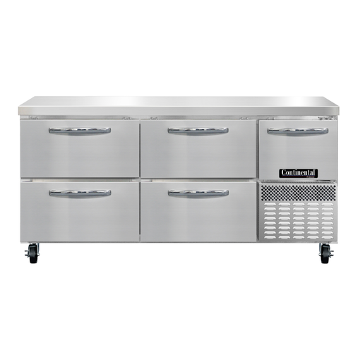 Continental Refrigerator FA68N-D Freezer Counter, Work Top