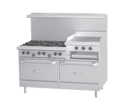 Garland U60-6R24RR 60" Gas Range w/ 6-Burners, 24" Griddle, & 2 Standard Ovens | 301,000 BTU