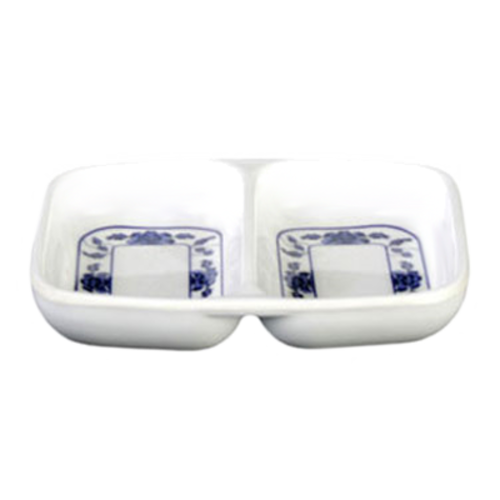 Thunder Group  1102TB Lotus 3-3/8"-x-2-3 /4" Twin Sauce Dish | Case of 24
