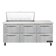 Continental Refrigerator SW72N18M-D Refrigerated Counter, Mega Top Sandwich / Salad Unit