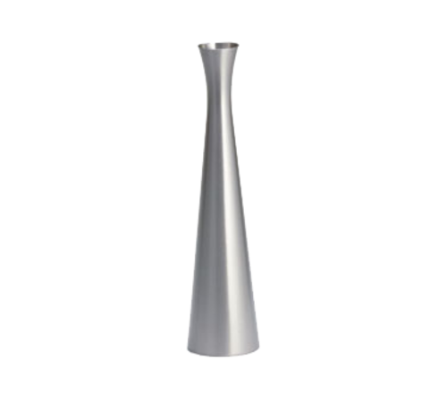 Tablecraft 268 8" Brushed Zinc Alloy Bud Vase