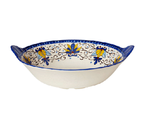 G.E.T. Santa Lucia 12-1/2" 2 qt Melamine Serving Bowl | Model No. ML-93-SL
