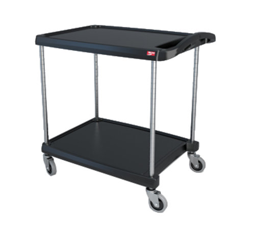 Metro MY2030-24 2 Shelf Plastic Utility Cart | 300 lb. Capacity