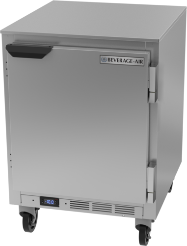 Beverage Air UCF24HC 24" 1 Door Shallow Depth Undercounter Freezer | 4.9 Cu. Ft.
