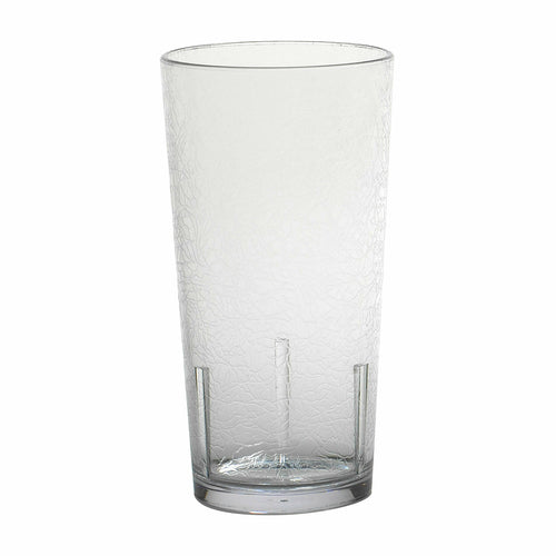 Cambro D24 Del Mar 24 oz. Crackled Plastic Tumbler Cup