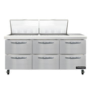 Continental Refrigerator SW72N24M-D Refrigerated Counter, Mega Top Sandwich / Salad Unit