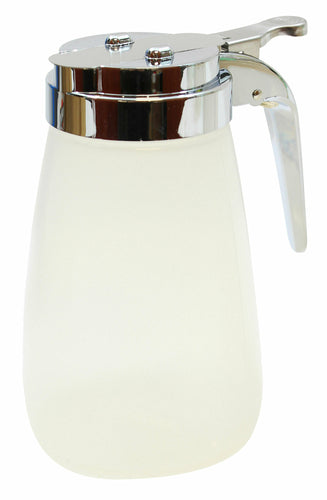 Tablecraft PP10 Cylindrical Syrup Pourer | Polypropylene, Chrome Top