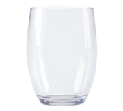G.E.T. SW-1461-CL Clear 12 oz Stemless Plastic Wine Glass | Case of 24
