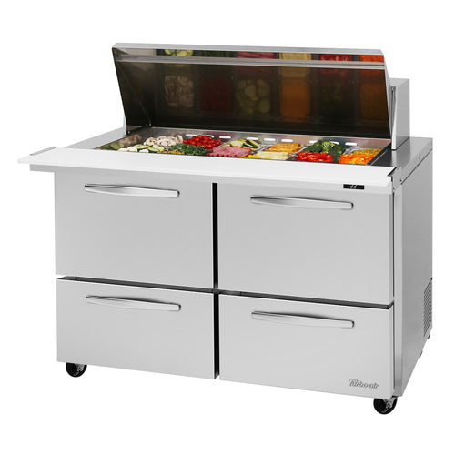 Turbo Air PST-48-18-D4-N Mega Top Sandwich / Salad Prep Table