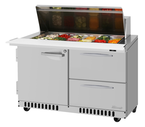 Turbo Air PST-48-18-D2R(L)-FB-N Mega Top Sandwich / Salad Prep Table