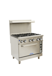 Comstock-Castle CCR6-C 30" Gas 6-Burner Range w/ Convection Oven | 211,000 BTU