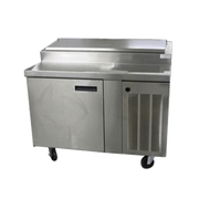 Delfield 18648PTBMP 48" 1 Door Refrigerated Pizza Prep Table | (6) 1/3 Pan