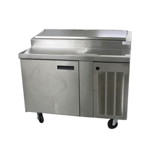 Delfield 18648PTBMP 48" 1 Door Refrigerated Pizza Prep Table | (6) 1/3 Pan