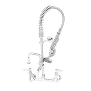 T&S Brass MPZ-8WLN-08 8" Center Wall Mount Mini Pre-Rinse Faucet w/ 8" Nozzle