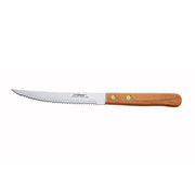 Winco K-45W 4-1/2" Pointed Tip Steak Knife w/ Wood Handle | Case of 12