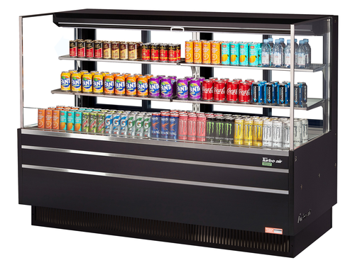 Turbo Air TOM-72L-UFD-W(B)-3S-N Open Air Merchandiser