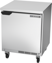 Beverage Air WTR27HC-FLT 27" Shallow Depth Worktop Refrigerator with Flat Top | 5.25 Cu. Ft.