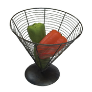 G.E.T. WB-705 Black 9-1/2" Conical Wire Display Basket