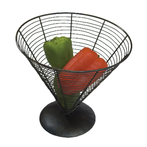 G.E.T. WB-705 Black 9-1/2" Conical Wire Display Basket
