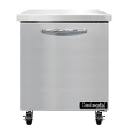 Continental SW27N 27" 1-Door Worktop Refrigerator | 7.4 Cu. Ft.