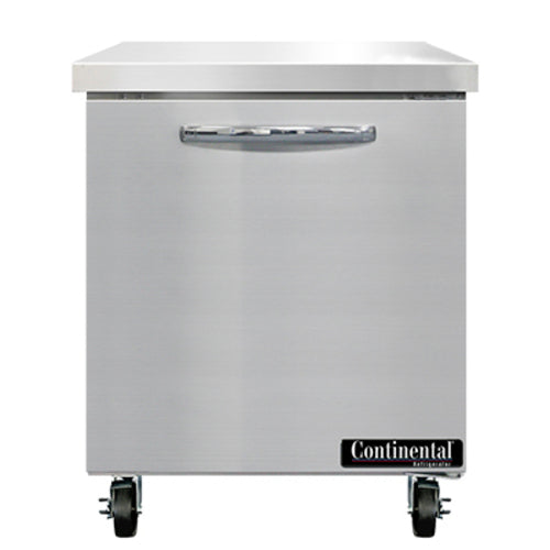 Continental SW27N 27" 1-Door Worktop Refrigerator | 7.4 Cu. Ft.