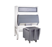 Follett DEV860SG-48-ICS125L 48" Ice Storage Bin w/ Cambro Cart | 860 Lbs. Capacity
