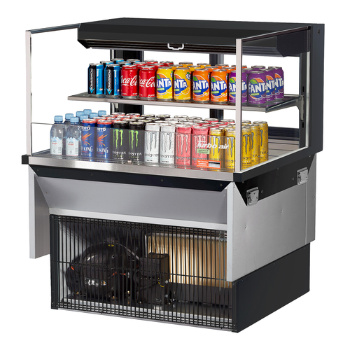 Turbo Air TOM-36L-UFD-W(B)-2SI-N Refrigerated Display Case