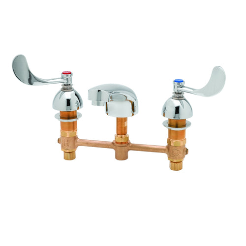 T&S Brass B-2990-WH4 8" Center Deck Mount Lavatory Faucet