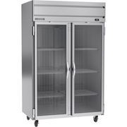 Beverage Air HR2HC-1G 52" 2 Glass Door Top Mount Reach In Refrigerator | 46.88 Cu. Ft.