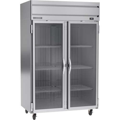 Beverage Air HR2HC-1G 52" 2 Glass Door Top Mount Reach In Refrigerator | 46.88 Cu. Ft.