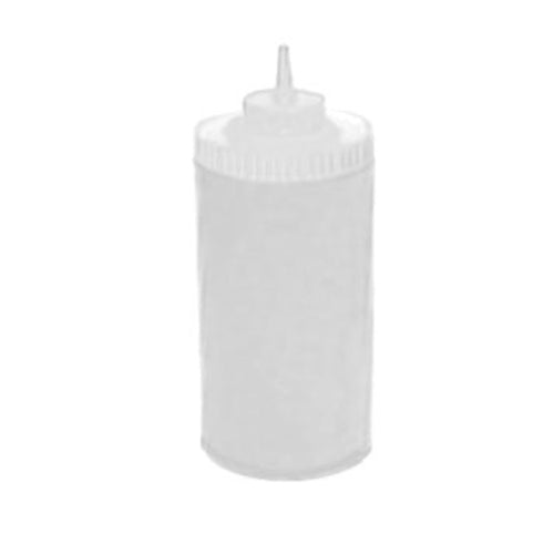 Winco PSW-32 32 oz. Wide Mouth Clear Squeeze Bottle | Case of 6