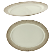 Thunder Group SD2118J 18" x 13-1/2" Oval Melamine Platter