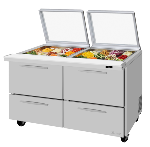 Turbo Air PST-60-24-D4-N-GL Mega Top Sandwich / Salad Prep Table
