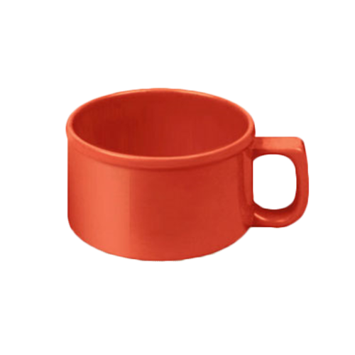 Thunder Group CR9016PR 4" Soup Mug, Pure Red 10 oz. | Case of 12