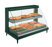 Hatco Glo-Ray GRCDH-3PD-120-QS 2 Shelf 46" 6 Pan Heated Countertop Display Case
