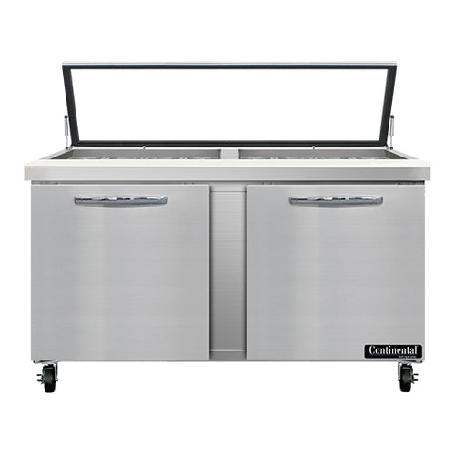 Continental Refrigerator SW60N24M-HGL Refrigerated Counter, Mega Top Sandwich / Salad Unit