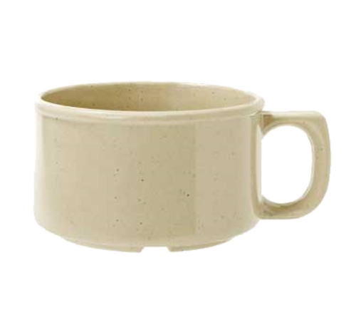 G.E.T. BF-080-S Bake & Brew 11 oz. Sandstone Melamine Soup Mug | Case of 24