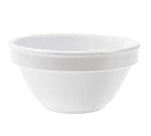 G.E.T. BC-170-DW Diamond White 8 oz. White Melamine Bouillon Cup | Case of 48