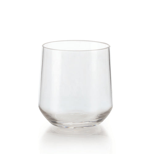G.E.T. SW-1468-CL Via Clear 10 oz Plastic Rocks Glass | Case of 24