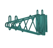 Advance Tabco GDB-14-X 14" Heavy Duty Double Mount Green Epoxy Coated Wire Shelving Wall Bracket