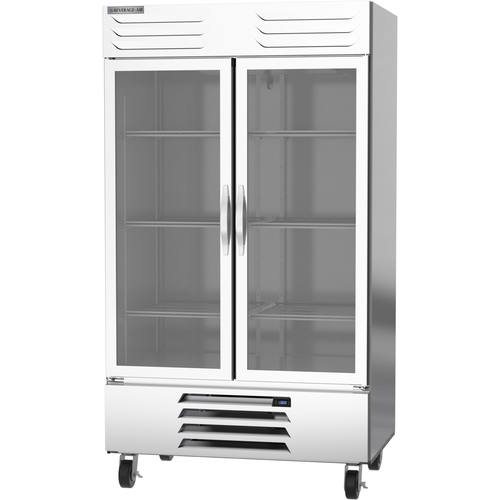 Beverage Air FB44HC-1G 47" 2 Glass Door Bottom Mount Reach-In Freezer | 44 Cu. Ft.
