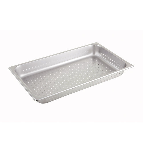 Winco SPFP2 Full Size Perforated Stainless Steel Steam Table Pan | 2-1/2" Deep
